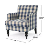 Christopher Knight Home Harrison Contemporary Fabric Upholstered Club Chair with Nailhead Trim