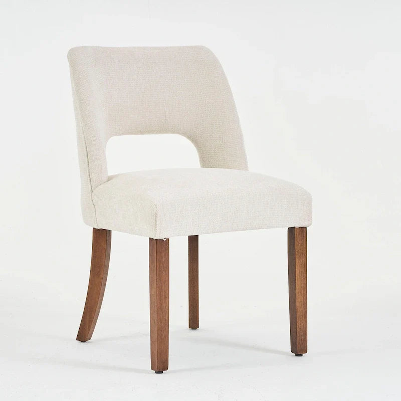 Ensemble de 4 chaises de salle à manger rembourrées en tissu