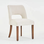 Ensemble de 4 chaises de salle à manger rembourrées en tissu