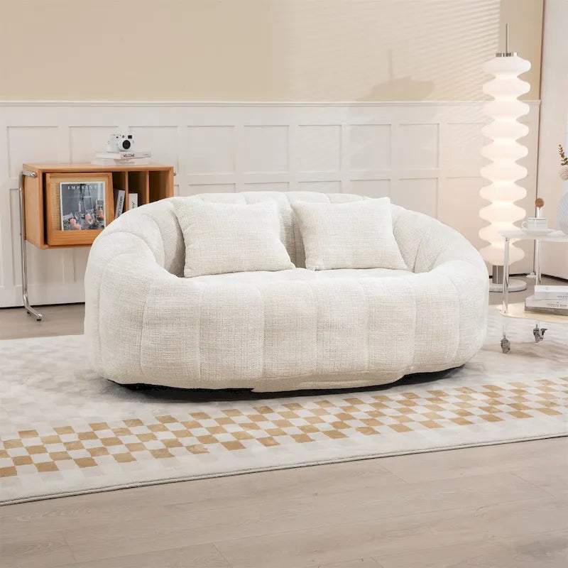 Fauteuil poire en chenille, canapé relaxant