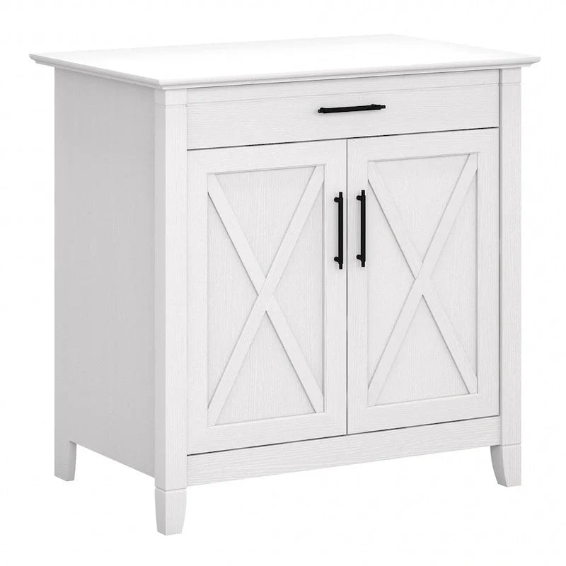 Key-West-Sekretärschreibtisch mit Aufbewahrungsschrank von Bush Furniture
