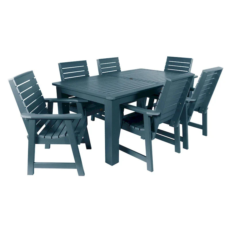 HIGHWOOD PROFESSIONAL 7- Piece Outdoor Dining Set 42x72