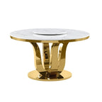 Best Quality Furniture D325-SC324-7 ronde eetkamerset met 5 delen