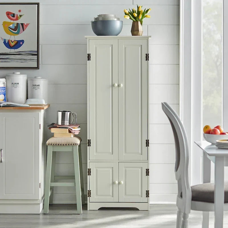 Armoire extra-haute Aston de style ferme moderne Simple Living