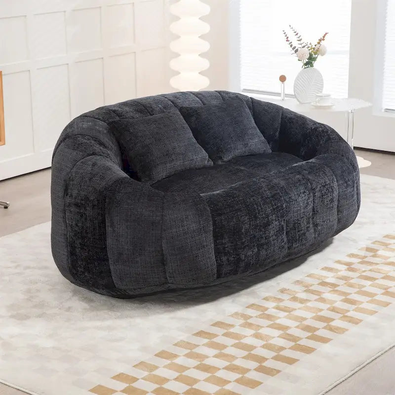 Fauteuil poire en chenille, canapé relaxant