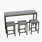 Ensemble de table de bar avec 3 tabourets