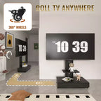 TV Stand for 32-75 TVs, Adjustable Height Mobile TV Cart with Drawer and Wheels for Living Room, Bedroom, Offices -ModernLuxe