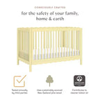 Babyletto Swell 4-in-1 Convertible Crib with Toddler Bed Conversion Kit