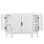 Akzent-Aufbewahrungsschrank Sideboard aus Holz mit Türen mit antikem Muster für Flur, Eingangsbereich, Wohnzimmer und Schlafzimmer