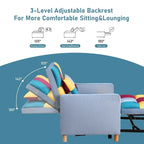 Aukfa Sleeper Chair Bed Convertible Single Sofa Chair with Pillow