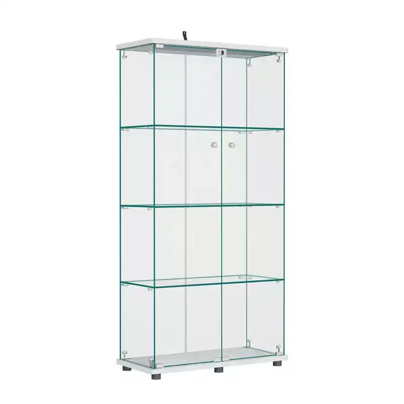 Vitrinenschrank aus Glas, 64,5 x 32, mit Schloss