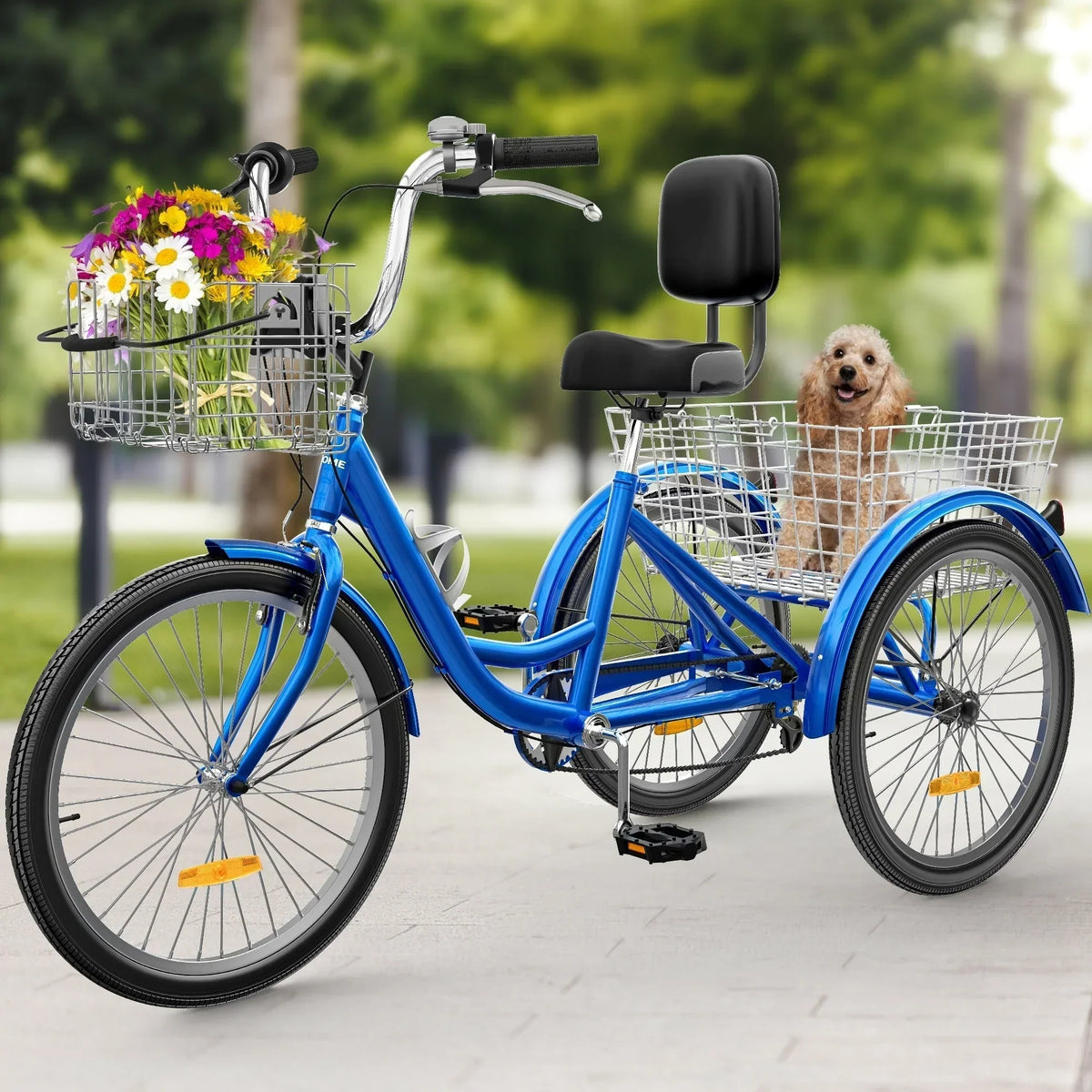 26-Zoll-Dreirad für Erwachsene, 3-Rad-Fahrrad mit 7 Gängen