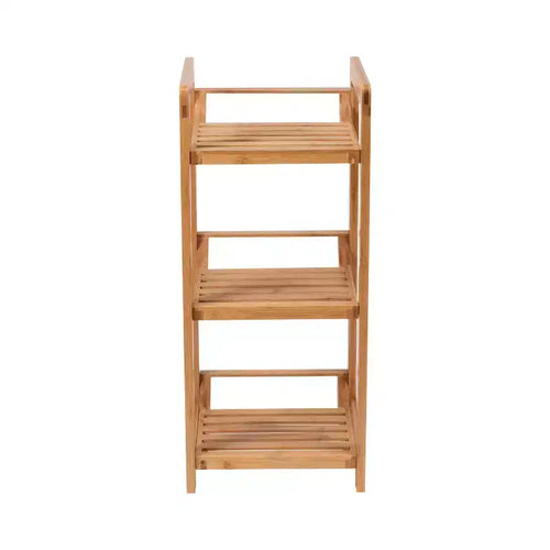 Three Tier Bamboo Tower Brown - Organize It All