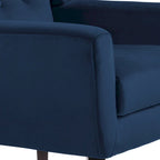 Set van 2 fluwelen accentstoelen voor de woonkamer, gestoffeerde fauteuils