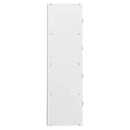 Hodedah HID44 Heavy Duty 8 Door Floor Mount Enclosed Multipurpose Storage Bookcase Cabinet for Home and Office, Beech Wood Finish