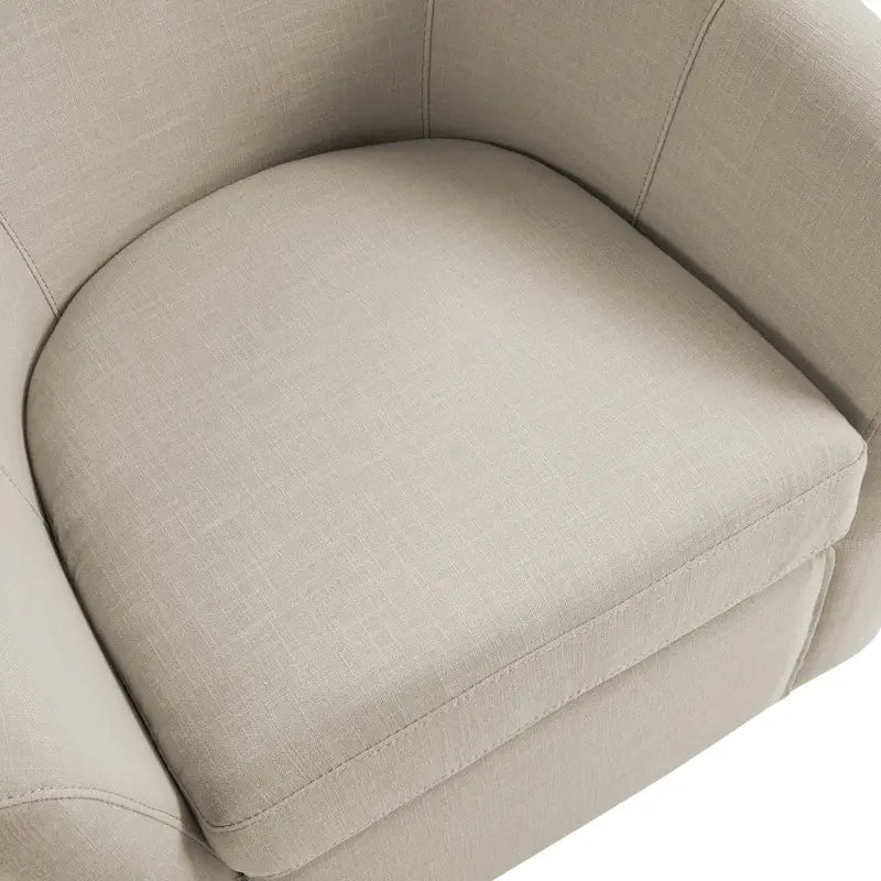Ensemble de 2 fauteuils tonneau pivotants modernes rembourrés, fauteuils d’appoint pour salon