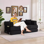 Schlafsofa, 78,8 5-in-1-Klappmatratzen-Couch/Loveseat, formstabiler Stahlrahmen, Cord mit Kissen