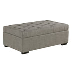 Opvouwbare slaapbank, poef van 49,6 inch met opvouwbare slaapbank, converteerbare slaapplaats met traagschuimmatras en gecapitonneerd ontwerp