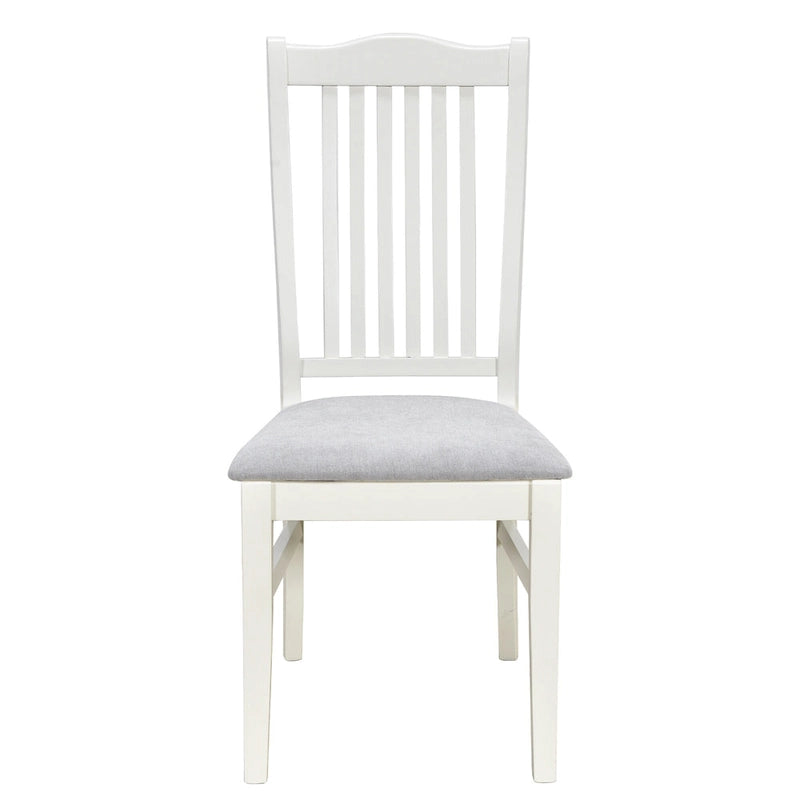 6-delige houten eetkamerset met 4 stoelen en bank, tafel met lade