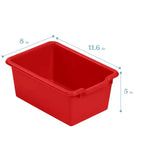 Meuble mobile à plateaux avec casiers et 15 bacs frontaux à ouverture en forme de cuillère, 3 x 4, mobilier pour enfants