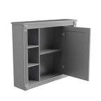 Meuble-lavabo moderne de salle de bains de 36 po avec vasque sur plan, armoire à miroir, 2 portes et 2 tiroirs