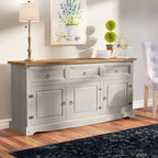 Buffet bahut en bois de 65 pouces, style ferme – Collection Corona