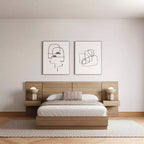 Ensemble de chambre à coucher Milano Nexera 4 pièces, format grand lit