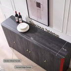 Kitchen Buffet Sideboard Cabinet with 4 Doors and Shelves, Modern Large Sideboard Buffet Storage Cabinet, 66 Coffee Bar Storage Cabinet