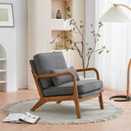 Moderner gepolsterter Akzentstuhl im Mid-Century-Stil