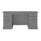 Bush Furniture Saratoga Schreibtisch für Führungskräfte mit Schubladen und Stauraum