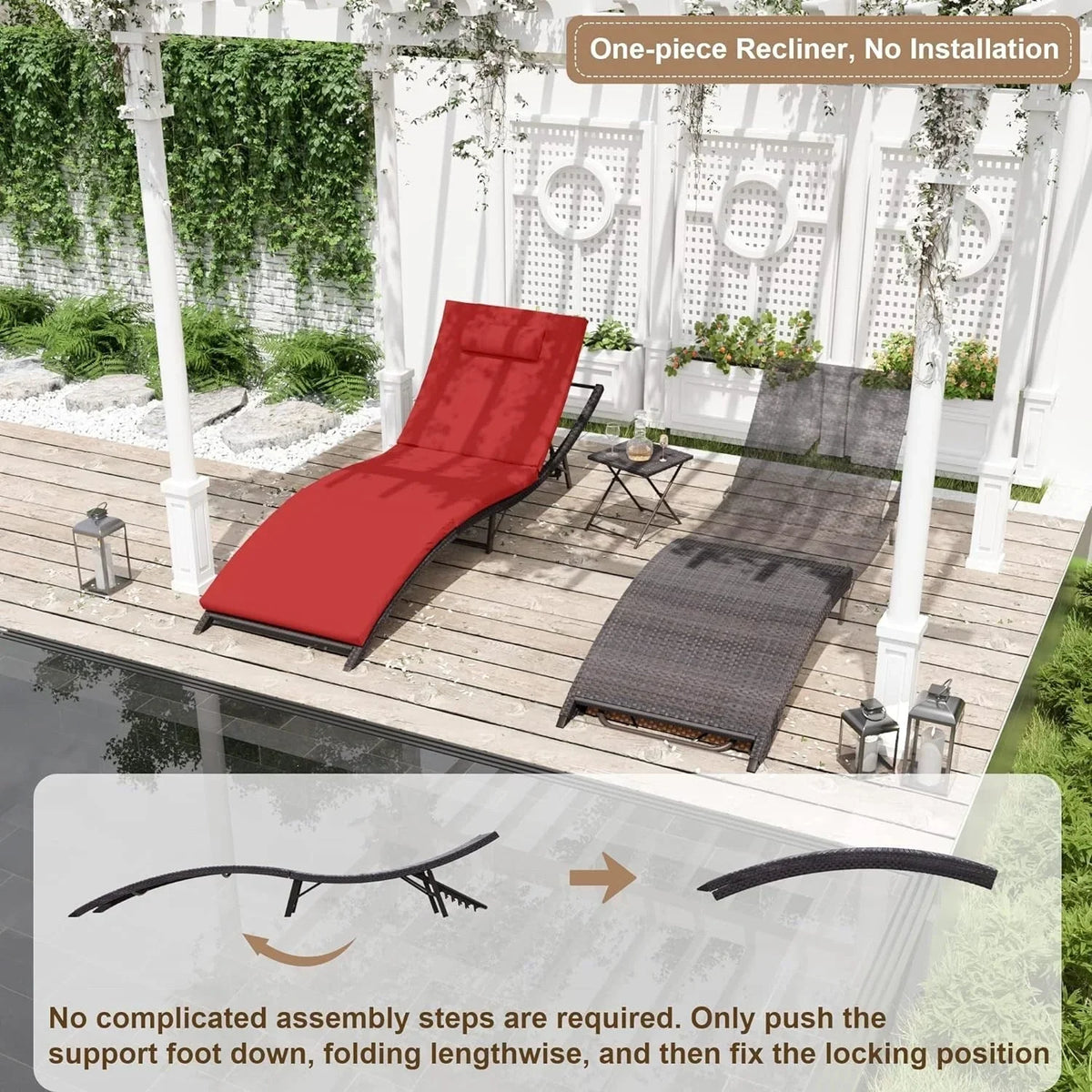 Kullavik 3-teiliges Outdoor-Loungesessel-Set