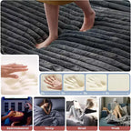 AMERLIFE 93-Zoll-Doppel-Chaiselongue-Sofa für zwei Personen, tiefes Cloud-Sofa mit Lendenkissen und breiten Armlehnen, einfache Montage, Kunstfell