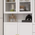 Vitrine bibliothèque-organiseur de garde-manger Famapy Combo à portes vitrées