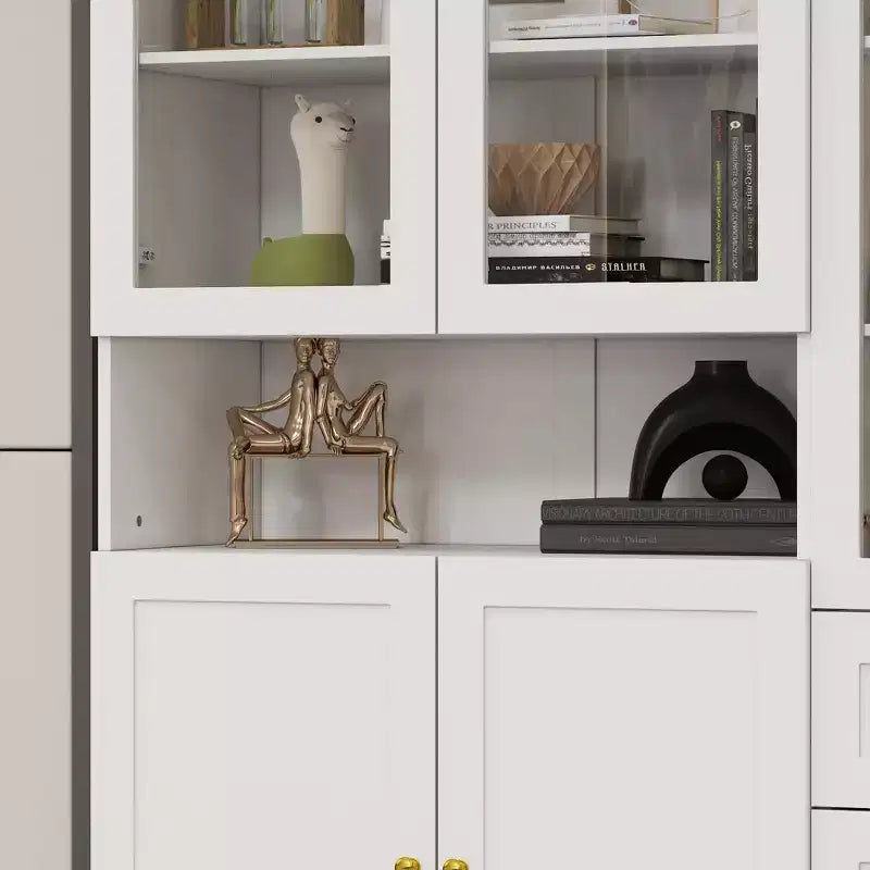 Vitrine bibliothèque-organiseur de garde-manger Famapy Combo à portes vitrées