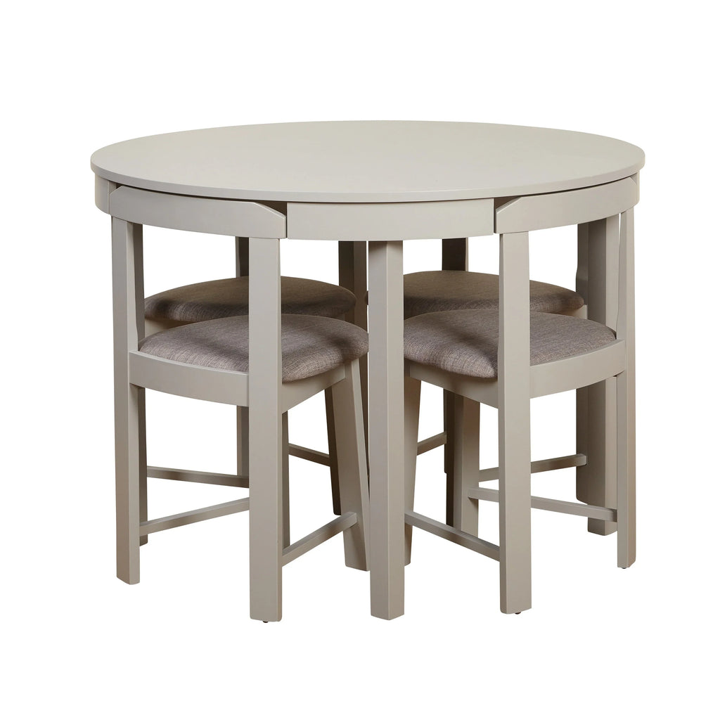 Ensemble de salle à manger rond compact Harrisburg Tobey de 5 pièces