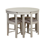 Ensemble de salle à manger rond compact Harrisburg Tobey de 5 pièces