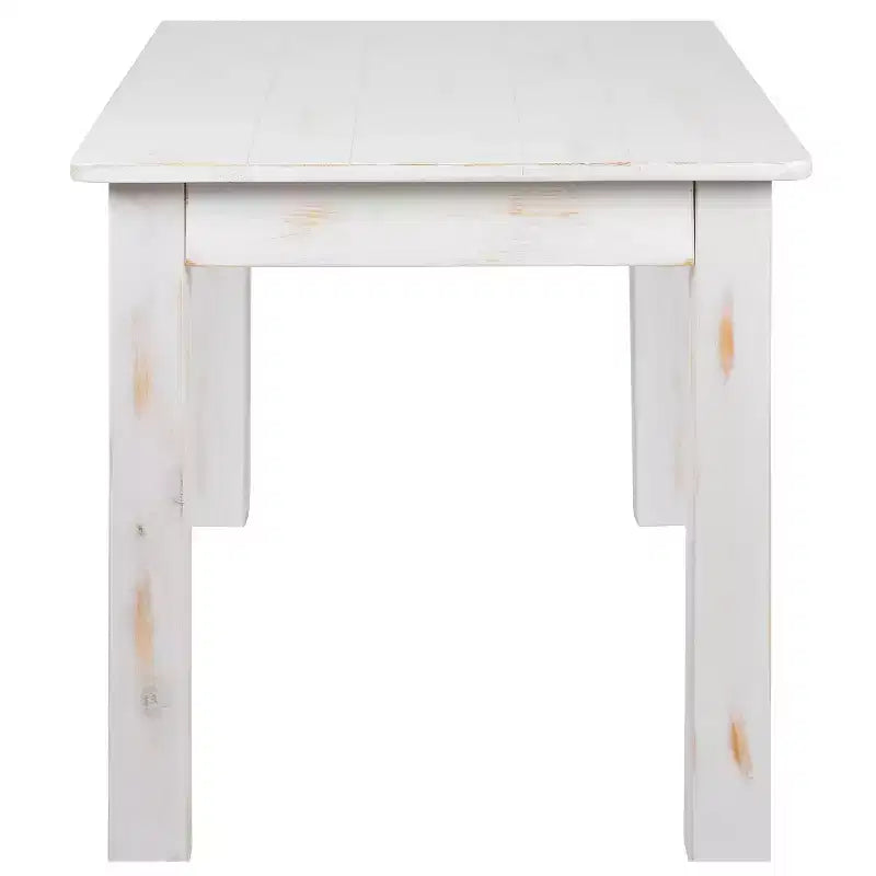 Table de salle à manger de ferme rectangulaire en pin massif Flash Furniture, 46 x 30