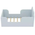 Okak vloerbed in de vorm van een beer voor kinderen van 3-6 jaar, peuterbedframe met veiligheidshekje, schattig kinderbed in de vorm van een dier