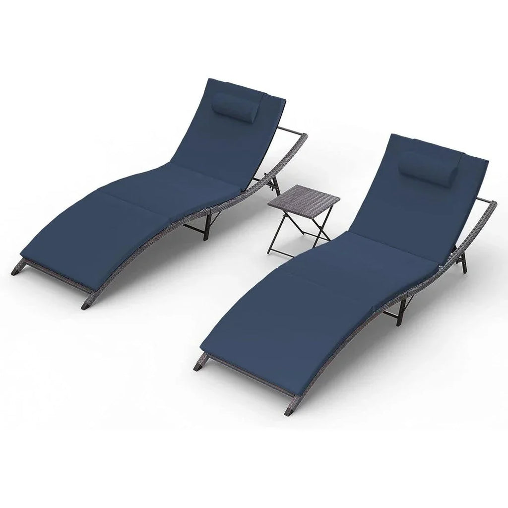 Kullavik 3-teiliges Outdoor-Loungesessel-Set