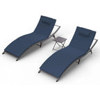Kullavik 3-teiliges Outdoor-Loungesessel-Set