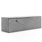 Avana Kami verstellbare Chaiselongue / Yoga und Massage – 2-in-1-Sitzhocker mit verborgenem ausklappbarem Yoga-Loungesessel, Mikrovelours – N/A