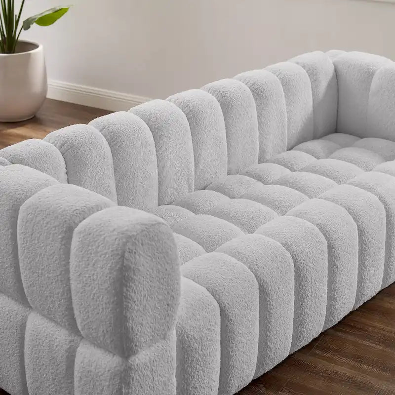 85 moderne bank van wafelstof, comfortabele loungebank