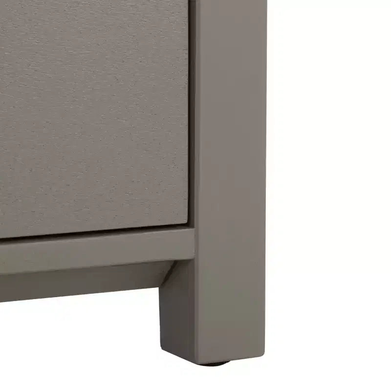 Ernest 2 Drawer 1 Shelf Wood Storage Chest, Natural & White Washed Finish