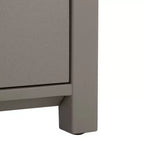 Ernest 2 Drawer 1 Shelf Wood Storage Chest, Natural & White Washed Finish