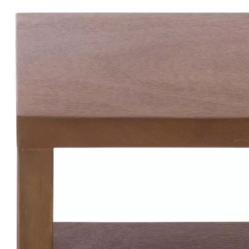Ernest 2 Drawer 1 Shelf Wood Storage Chest, Natural & White Washed Finish