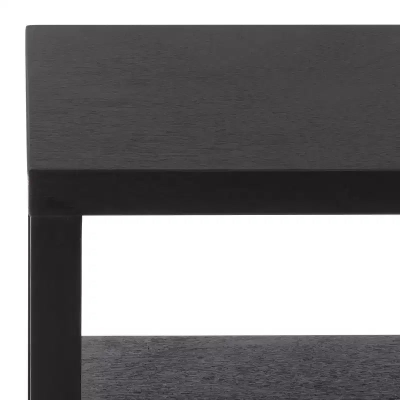 Ernest 2 Drawer 1 Shelf Wood Storage Chest, Natural & White Washed Finish