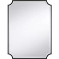 Noble Park Jacinda 30 x 40 Cut Edge Black Wall Mirror