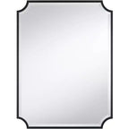 Noble Park Jacinda 30 x 40 Cut Edge Black Wall Mirror
