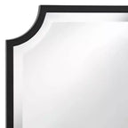 30"x40" Cut Edge Black Wall Mirror, Rectangular, Jacinda Style