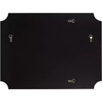 30"x40" Cut Edge Black Wall Mirror, Rectangular, Jacinda Style